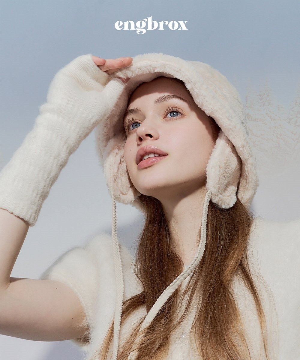 ★LE SSERAFIM★engbrox★送料込★HEART SYMBOL WOOL BUCKET HAT 롯데면세점